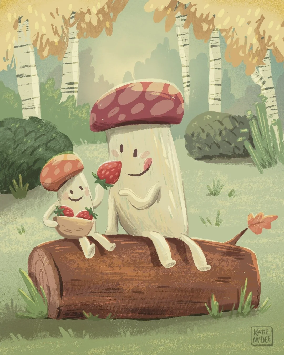 Mushrooms on a Log.jpg