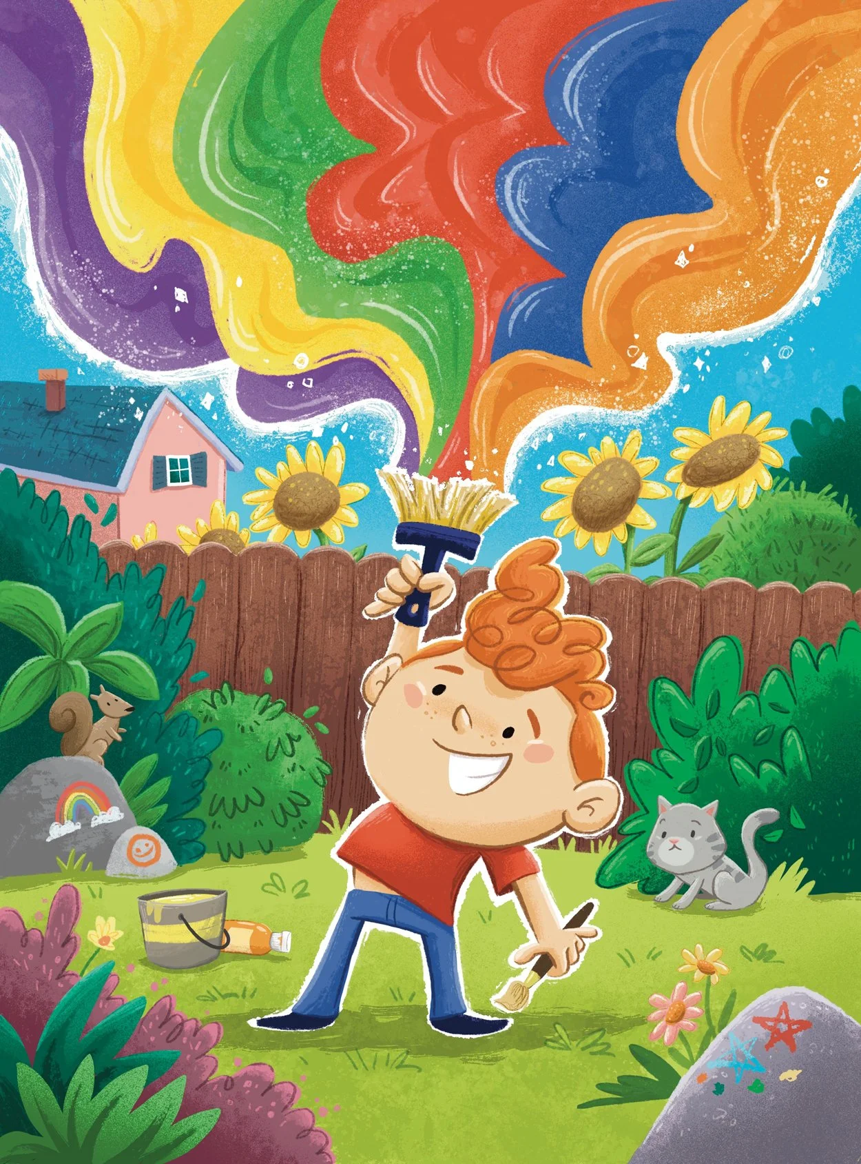 1/6 Illustration for Scholastic Storybook1 Magazine story