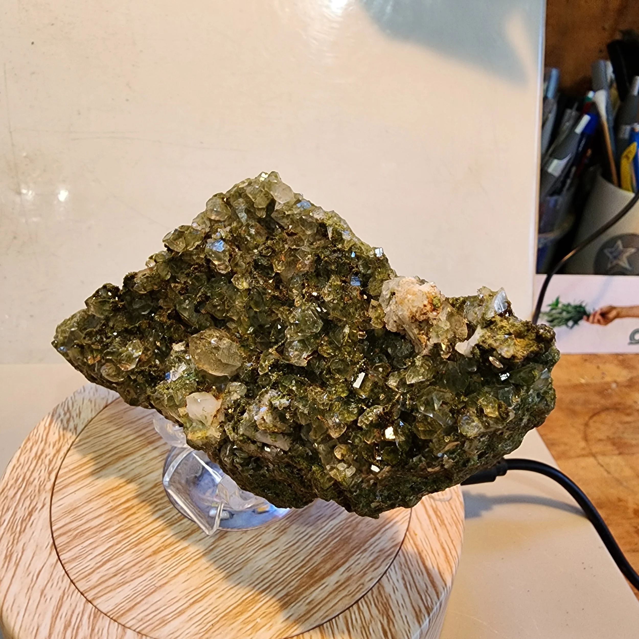 Stunning Forest Quartz - Epidote and quartz Crystals
