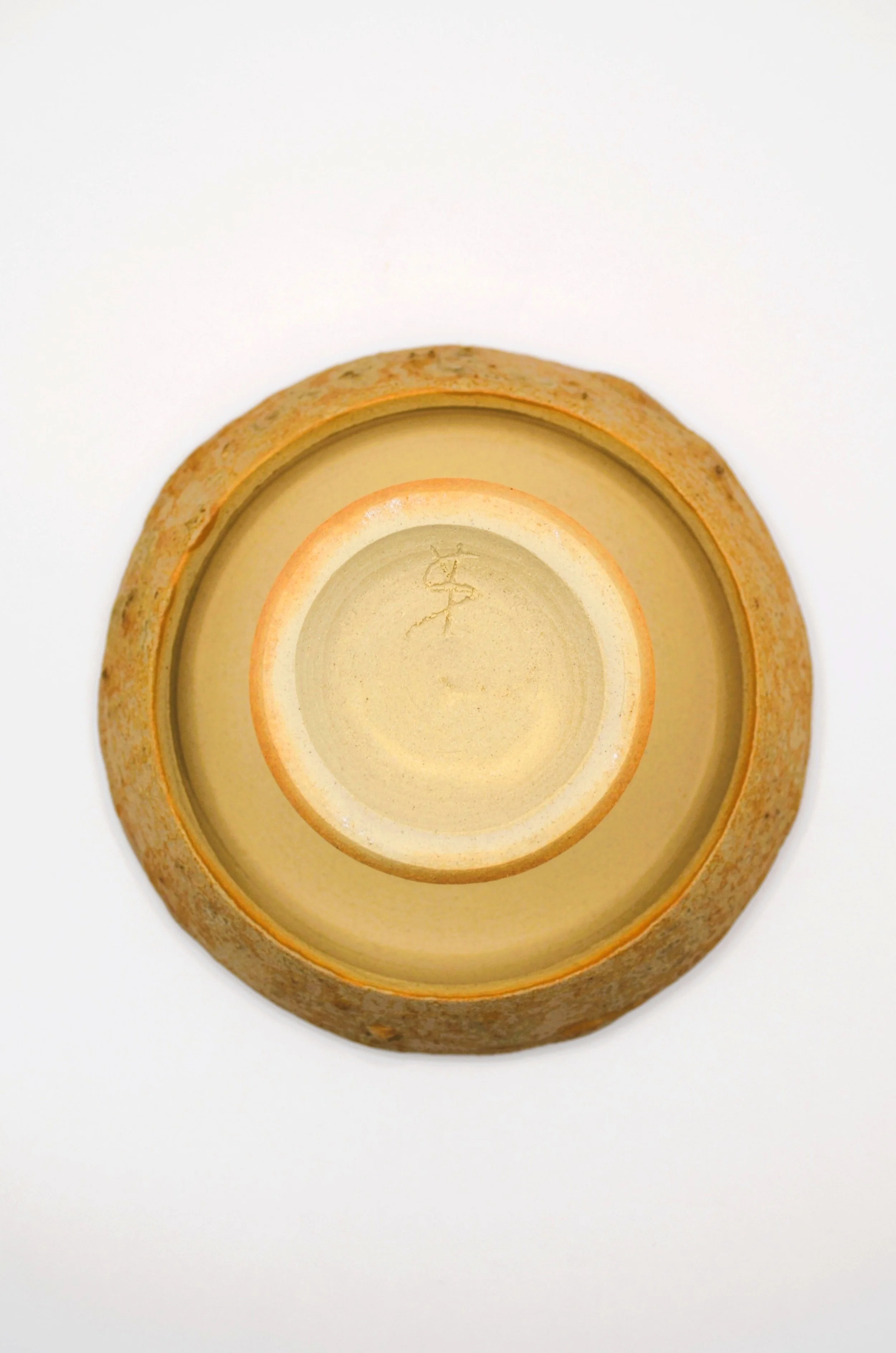 Souffle Marin WA#1 - Ikebana Vase with White Stoneware & Seaweed Ash Glaze. 100% Circular Glaze