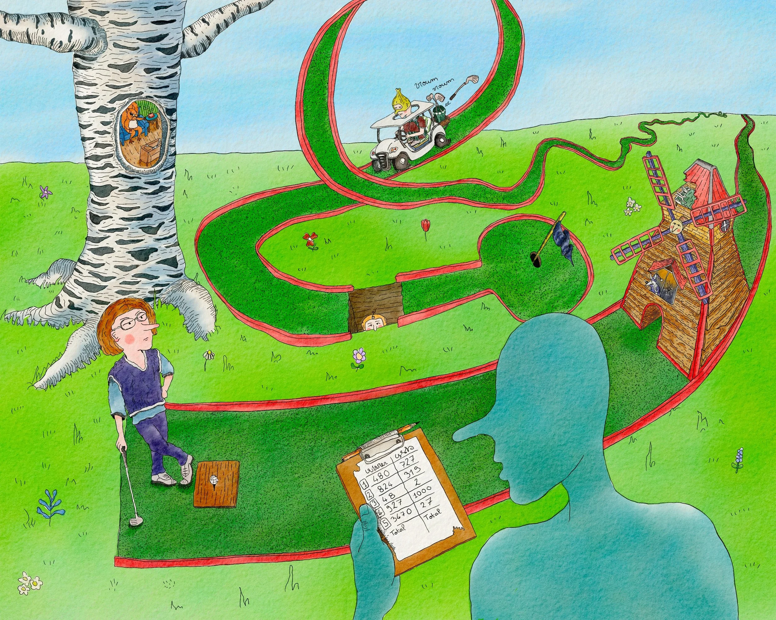 Le mini golf