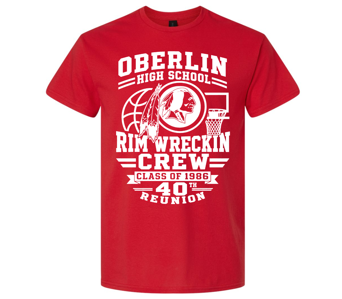 Red "Rim Wreckin Crew" Tee