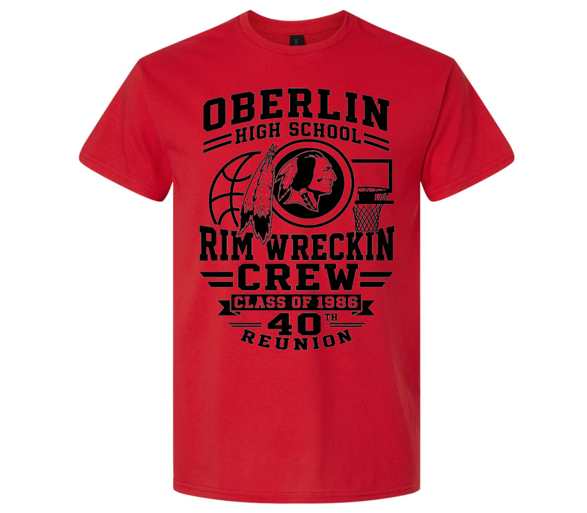 Red "Rim Wreckin Crew" Tee