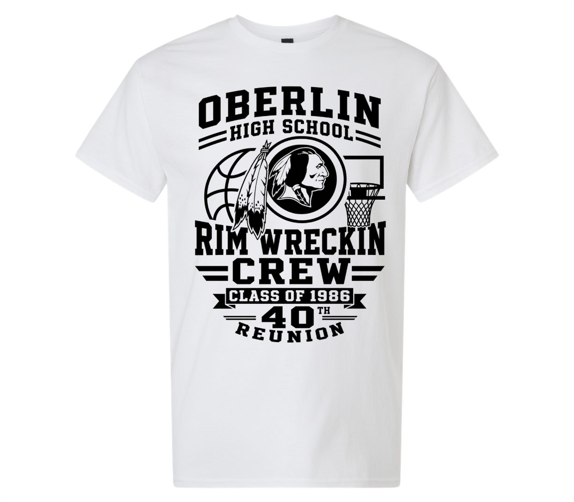 White "Rim Wreckin Crew" Tee