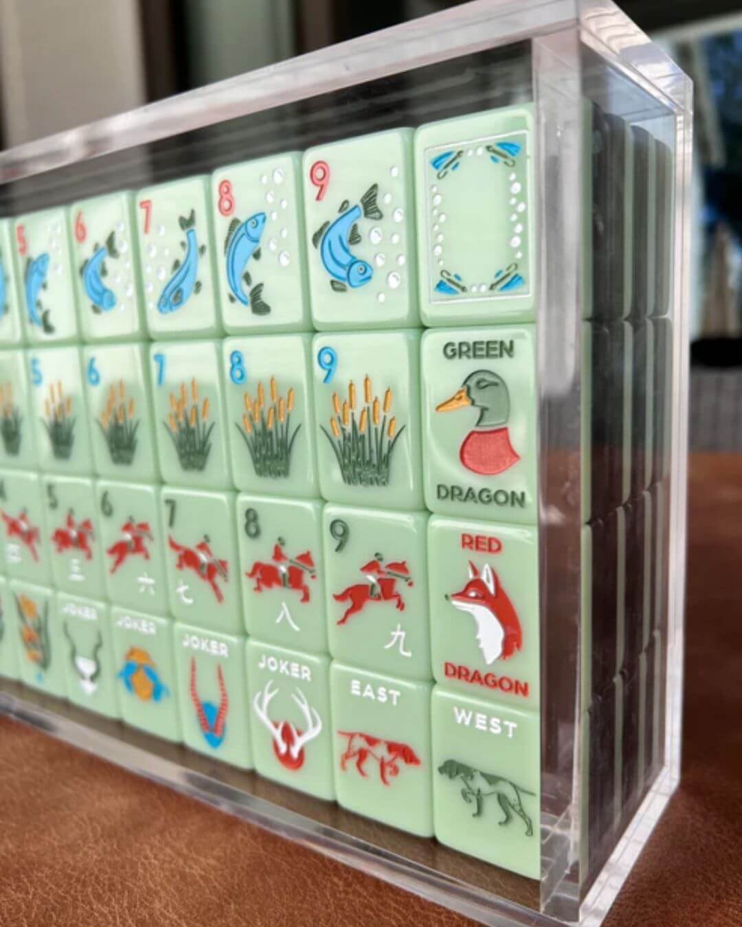 Charleston Mahjong Club - The Hunt Club Edition Mahjong Tile Set