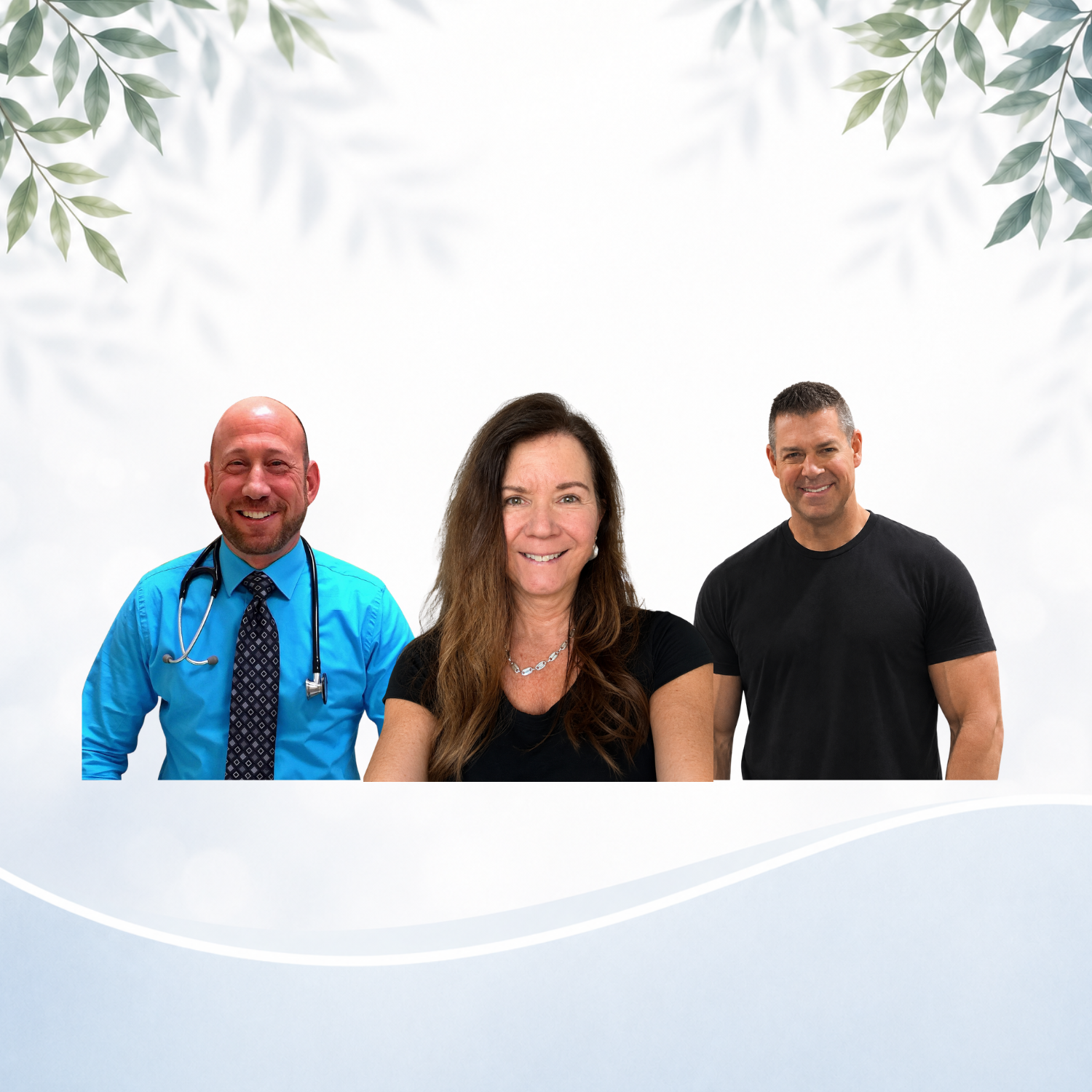 Dr Mark Pinsky, DO; Mark McCoy and Lisa Lansing 