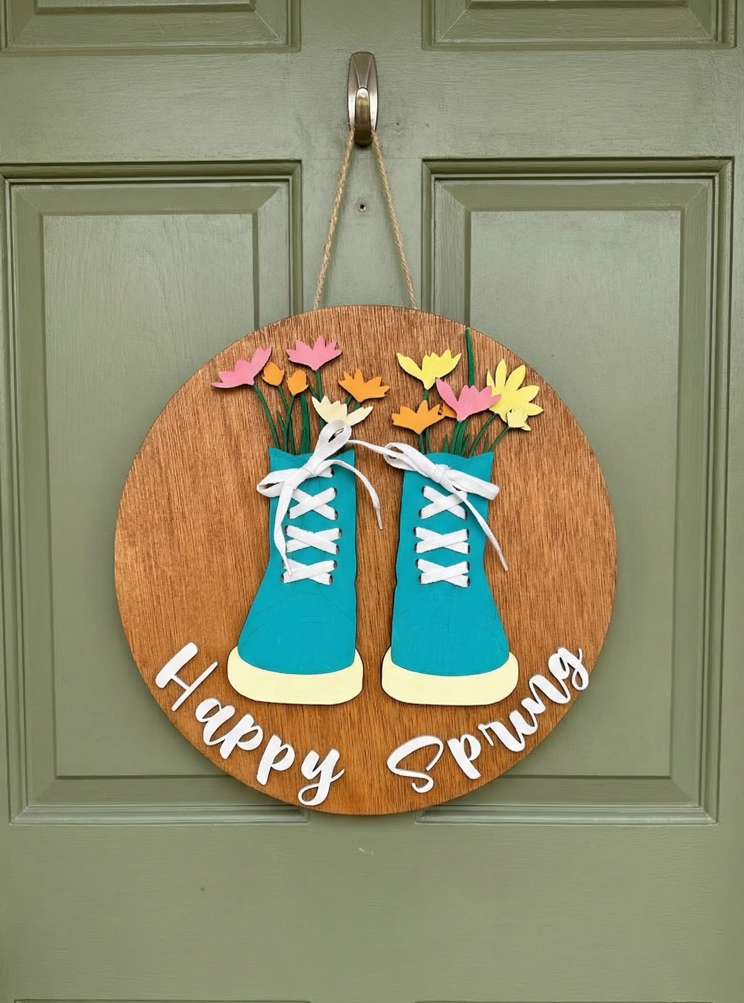 Happy Spring Door Hanger