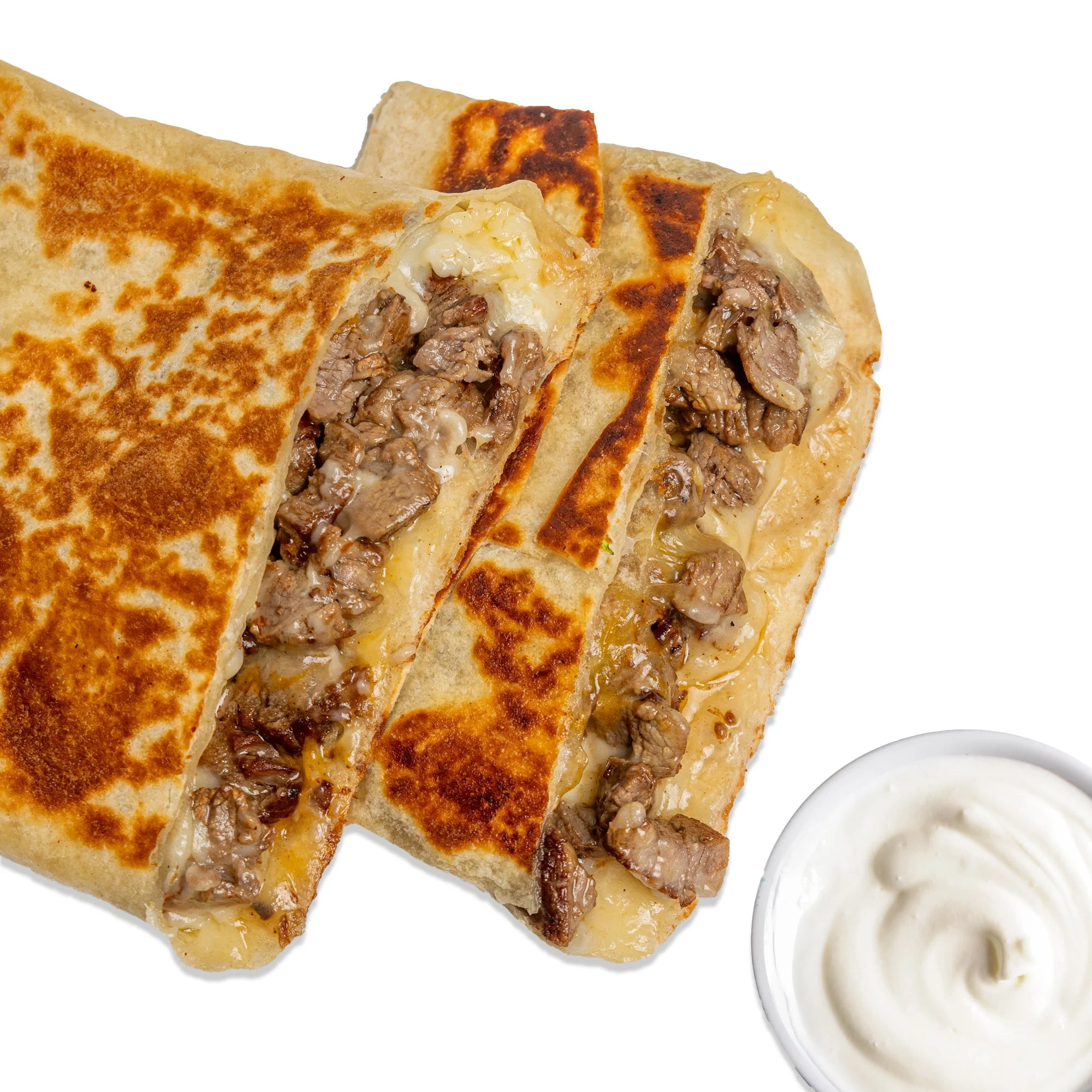 STEAK QUESADILLA and cheese