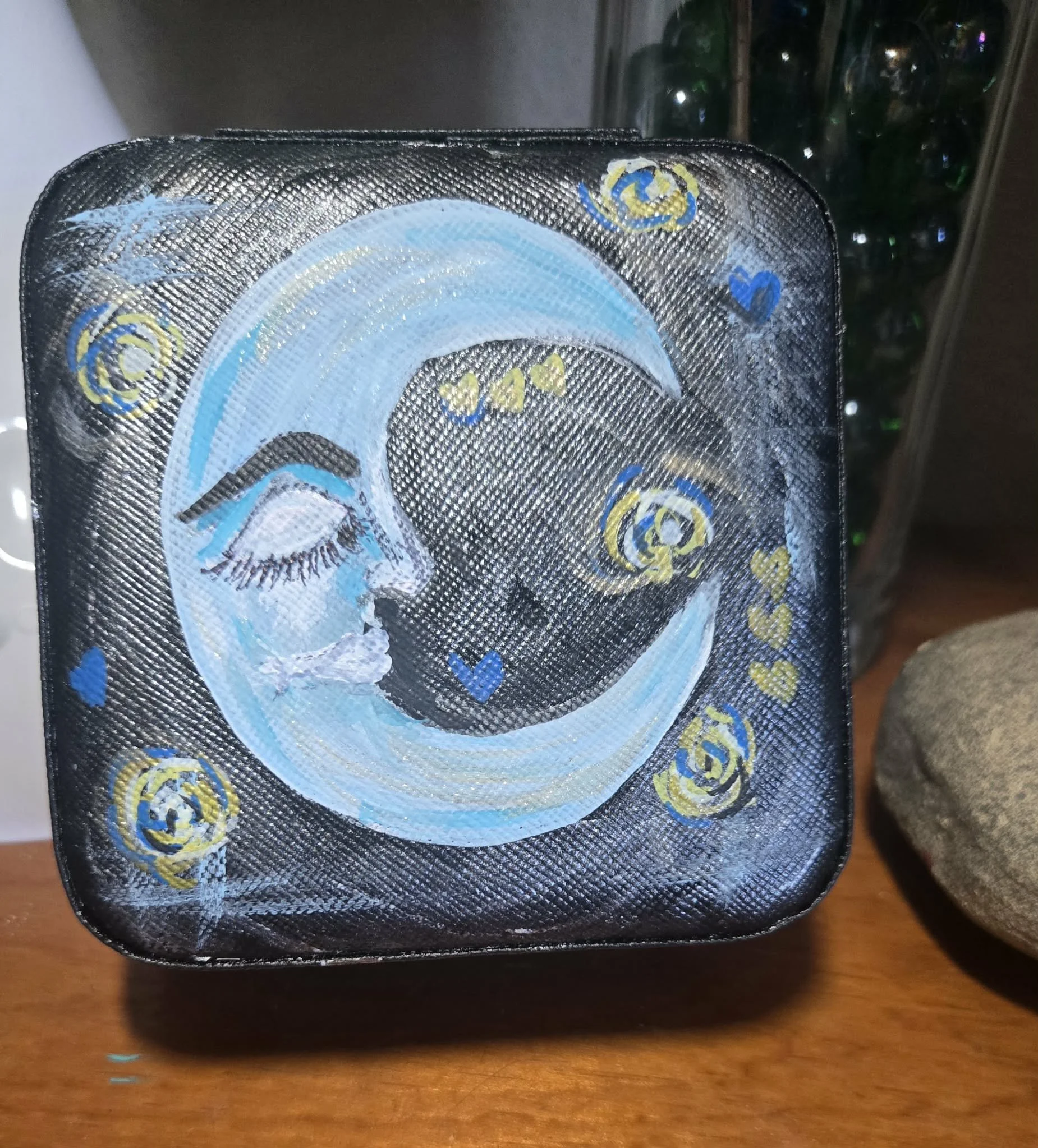 HAND PAINTED TRAVEL JEWELRY CASES