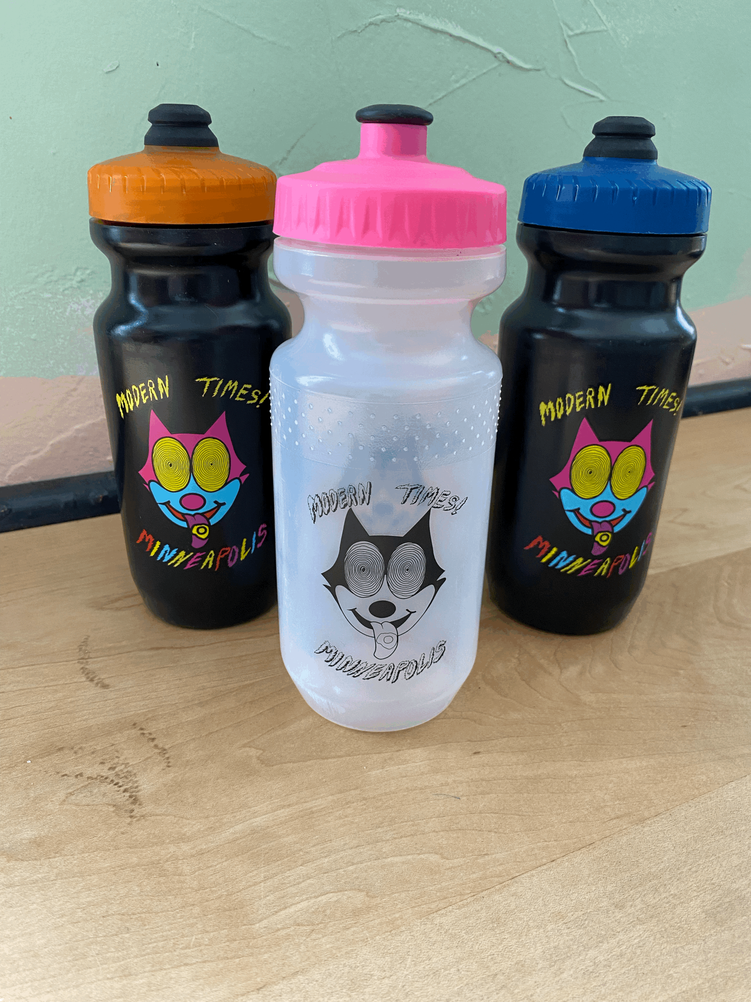 Water Bottle Multi-color Cat