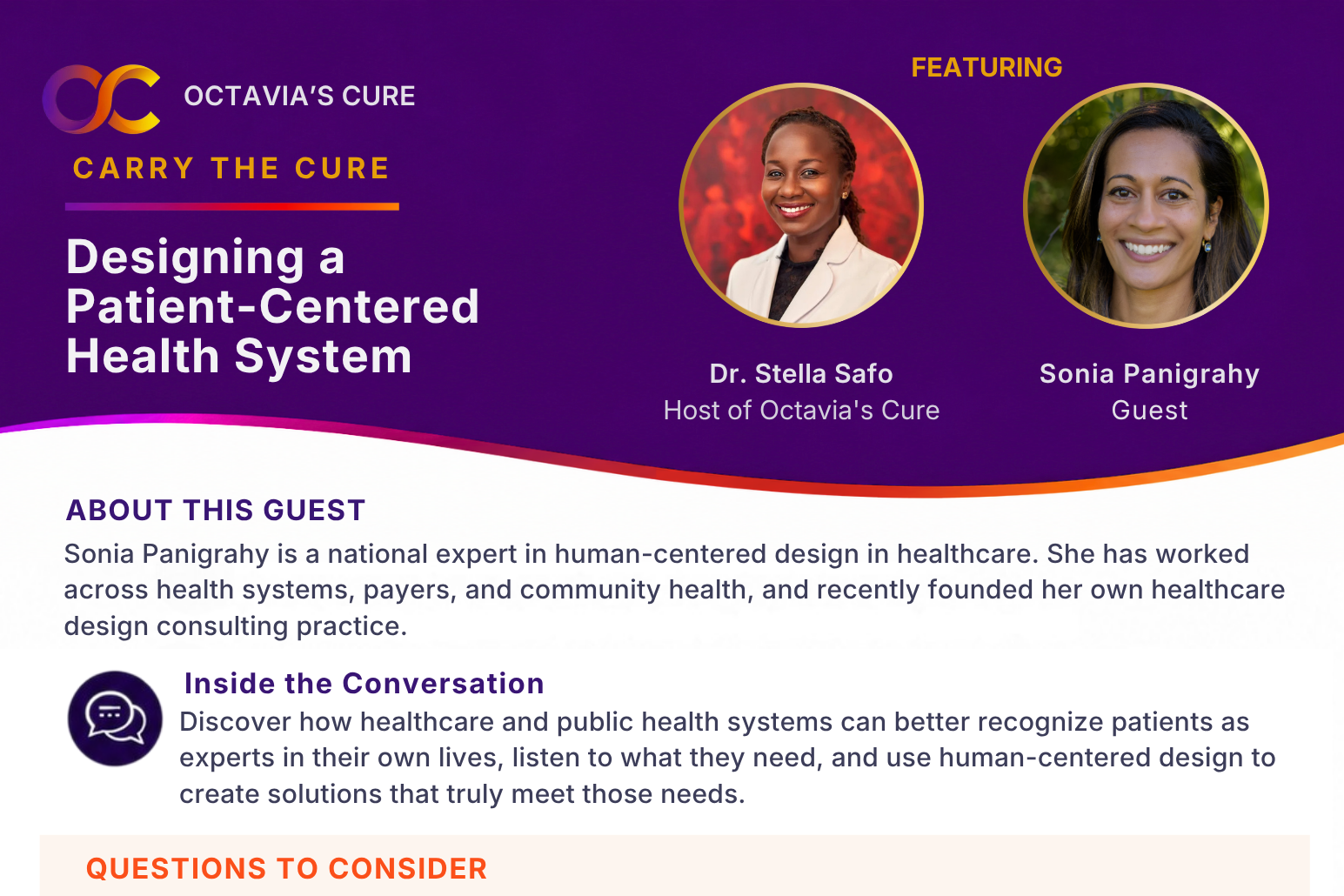 Sonia Panigrahy: Designing a Patient Centered Health System