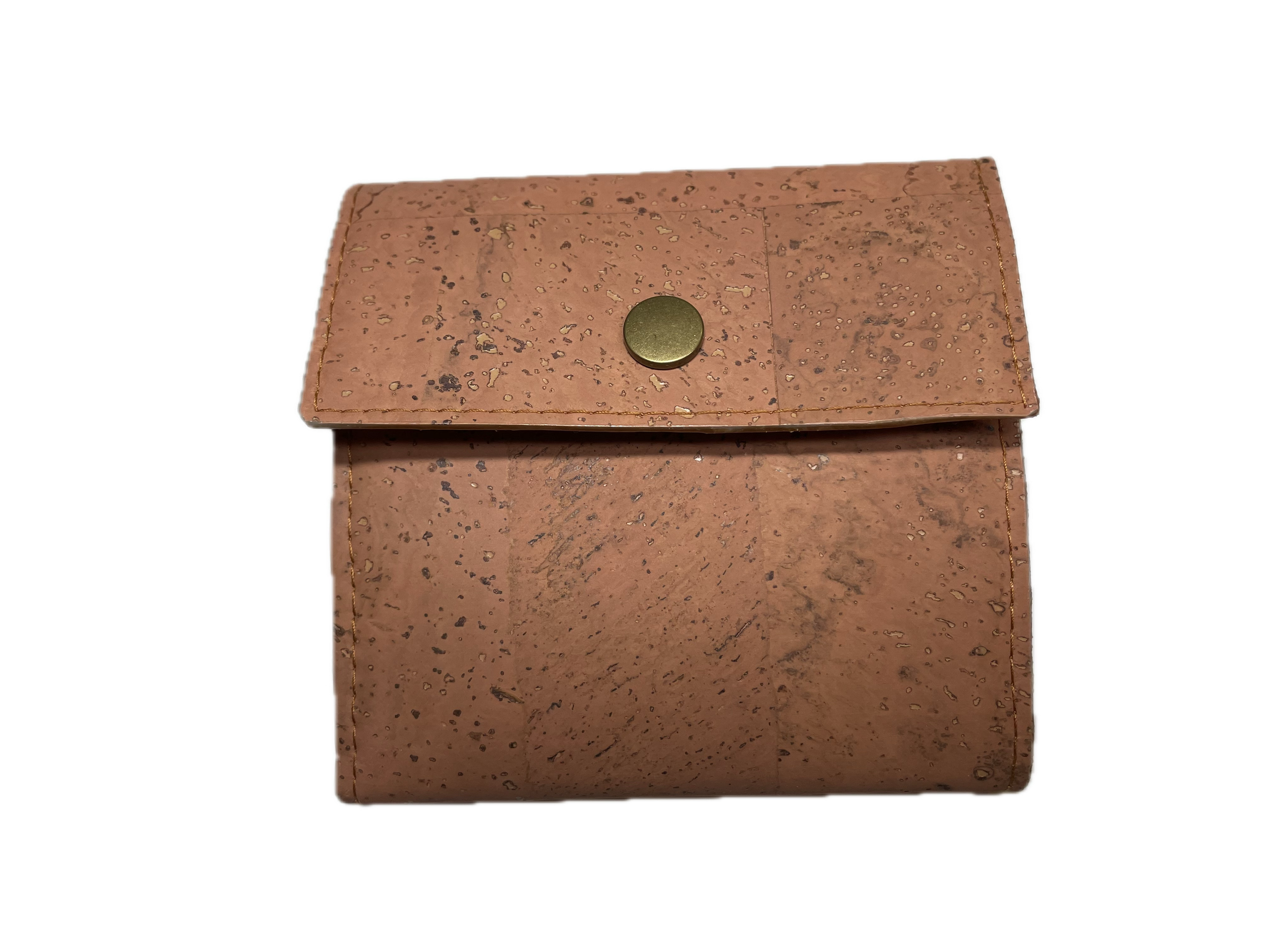 Cork Trifold Wallet with RFID Protection- Terre Cotta