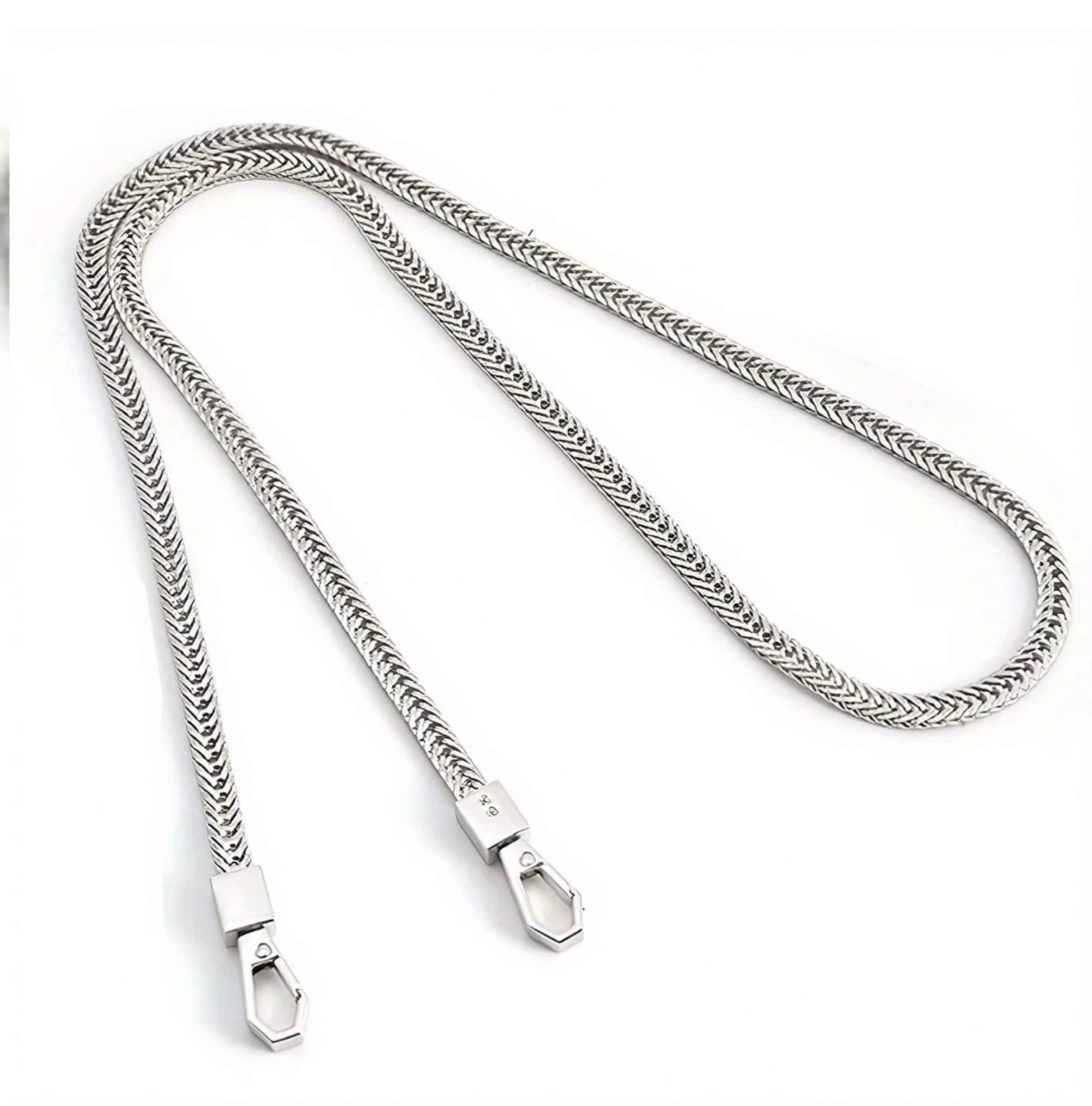 Herringbone Metal Strap - Silver