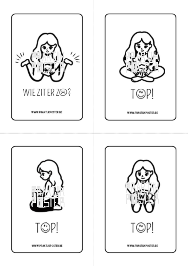 Downloadbare flashcards: W-zit en alternatieven