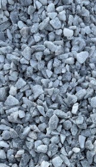 Close-up of small gray gravel stones.