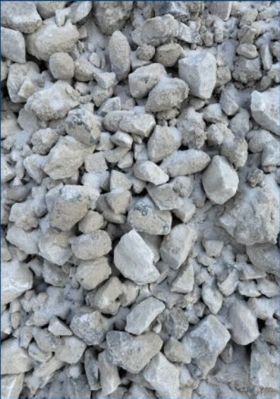 A pile of small gray rocks and gravel.