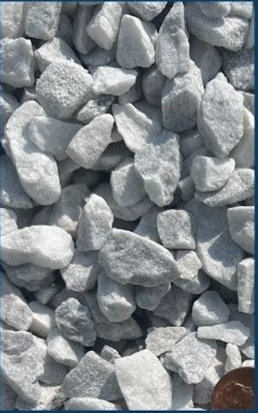 Close-up of small gray rocks or gravel.