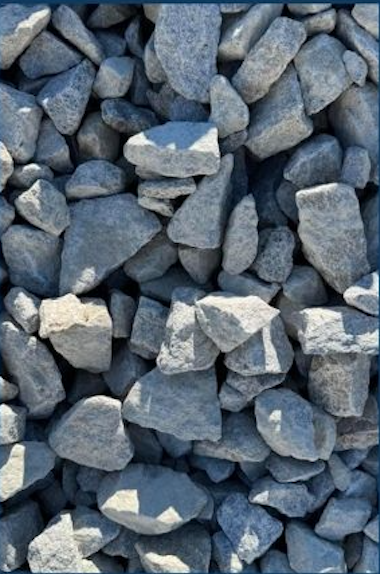 A close-up view of scattered gray rocks of various sizes.