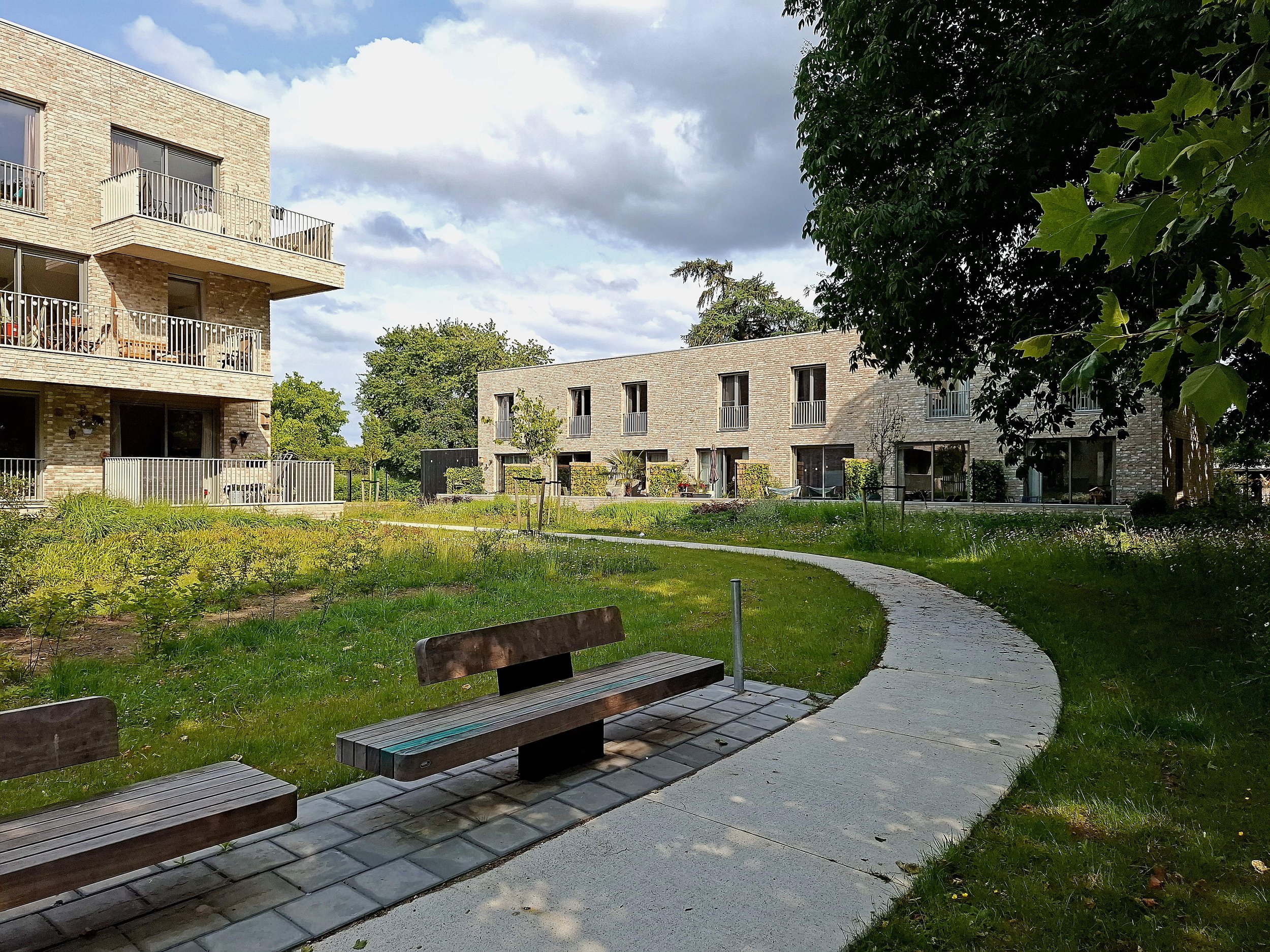 Sociale woningbouw De Groene Bron Soest - collectieve buitenruimte - ontwerp architectenbureau CHANGE.NL