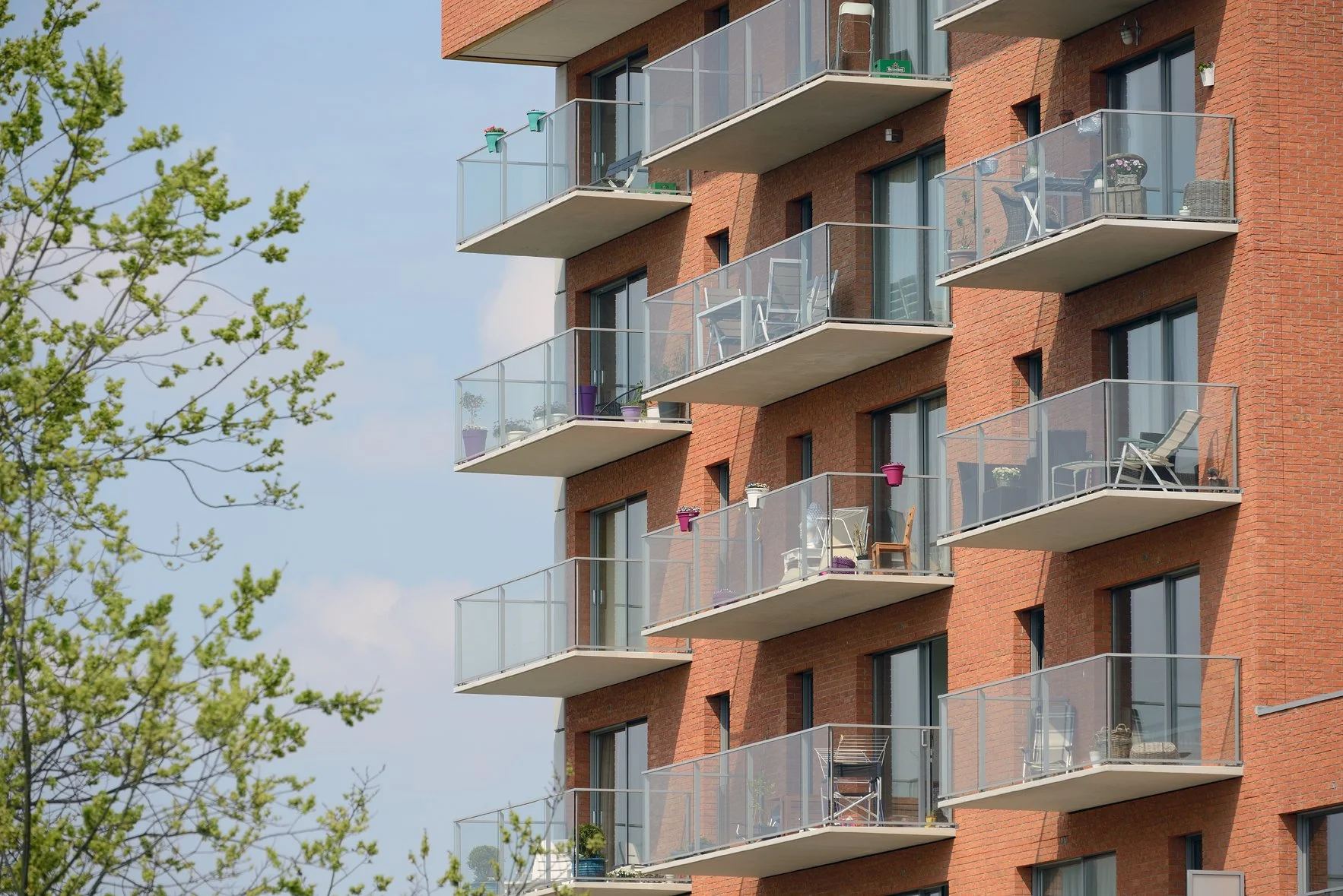 Slanke UHSB balkons - eerste toepassing in Nederland - ontwerp: CHANGE.NL