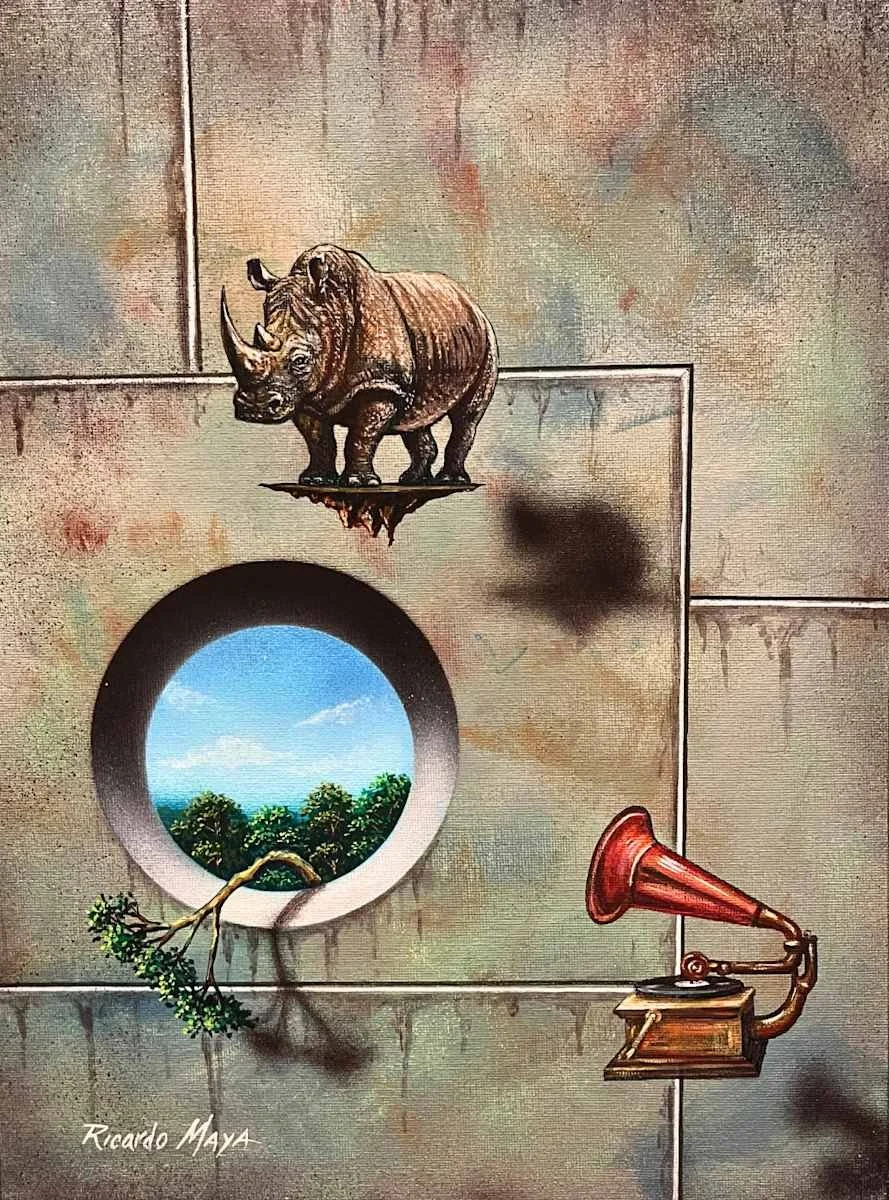 Rhino Above the Void