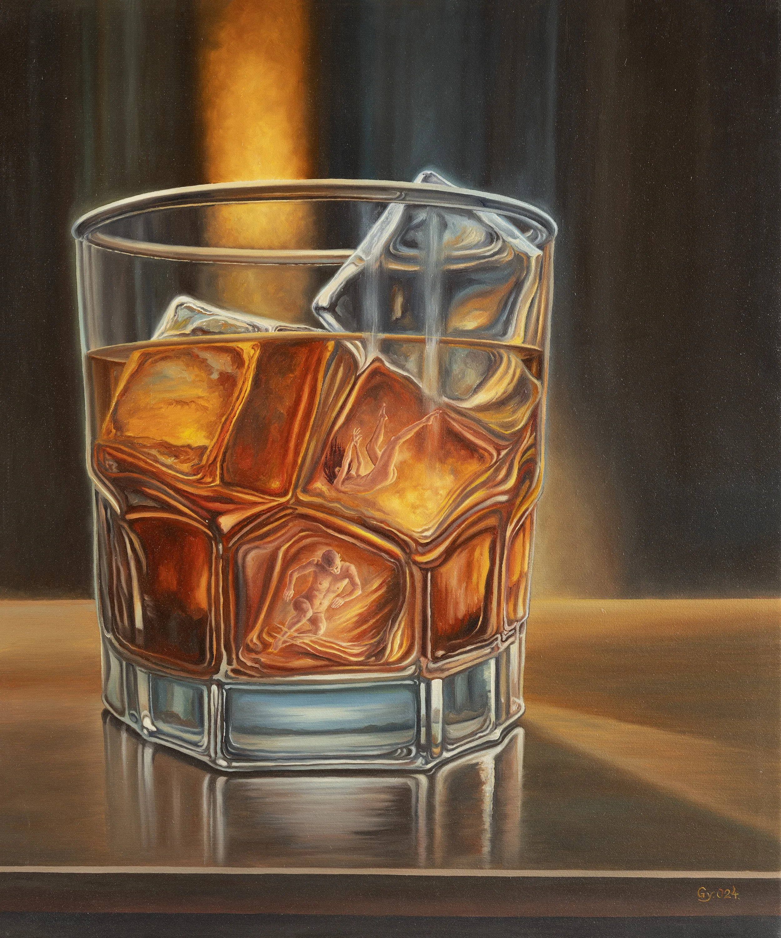 The drowned anger is just frozen