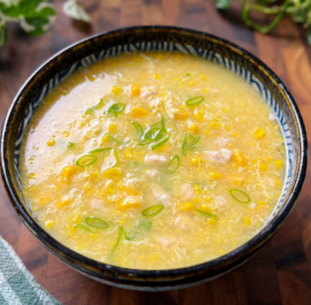 Chicken and Corn Egg Drop Soup