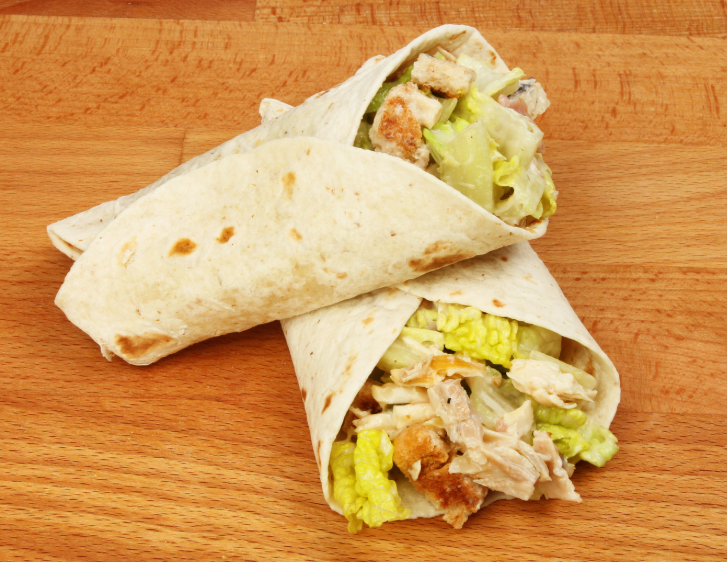 Caesar Chicken Wraps