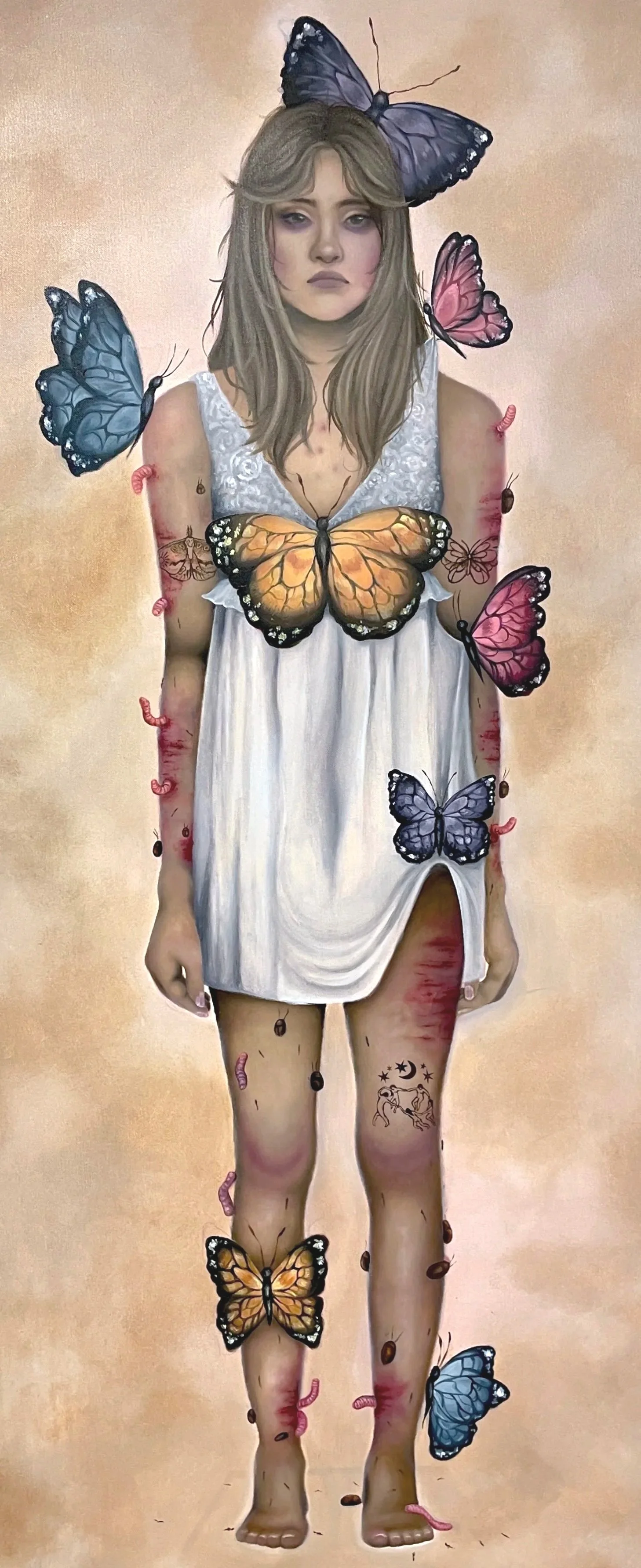 "syö(n) minut elävältä", 60 cm x 140 cm, oil on canvas