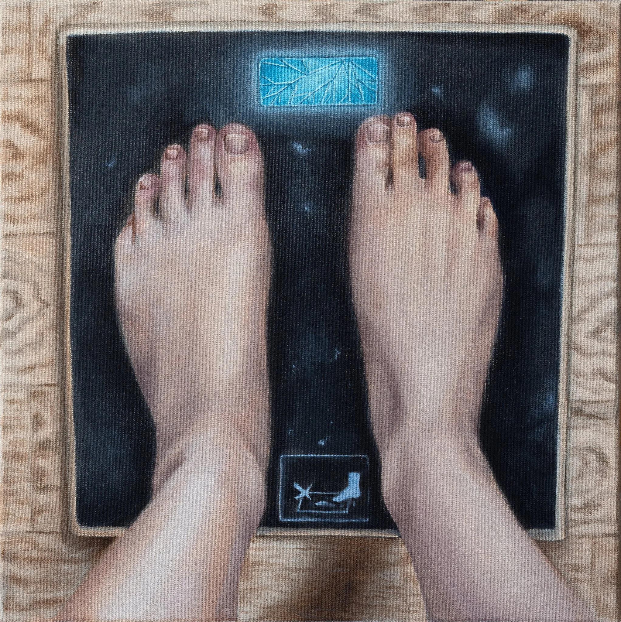 "the devil", 40 cm x 40 cm, oil on canvas
