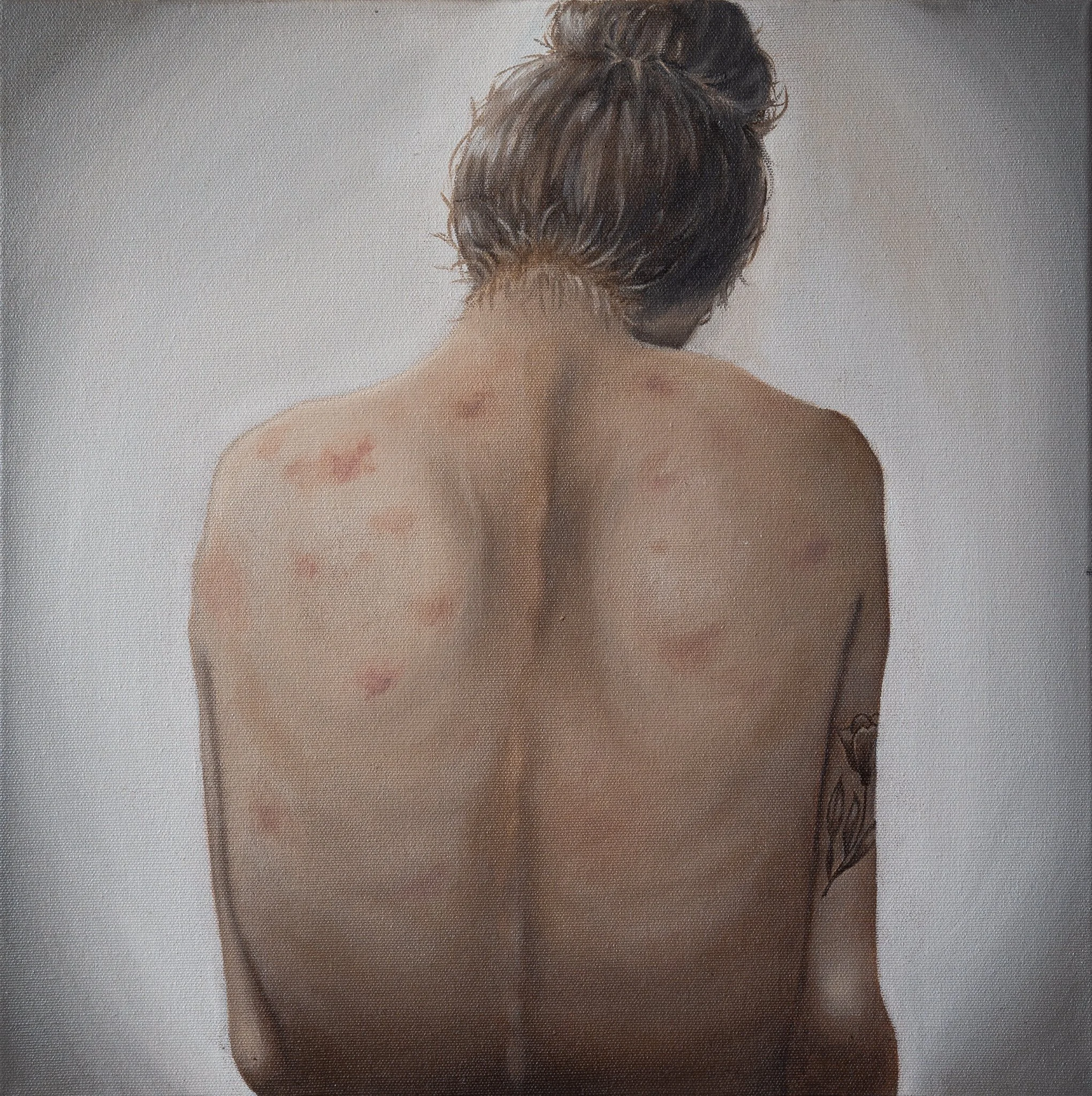 "the angel", 40 cm x 40 cm, oil on canvas