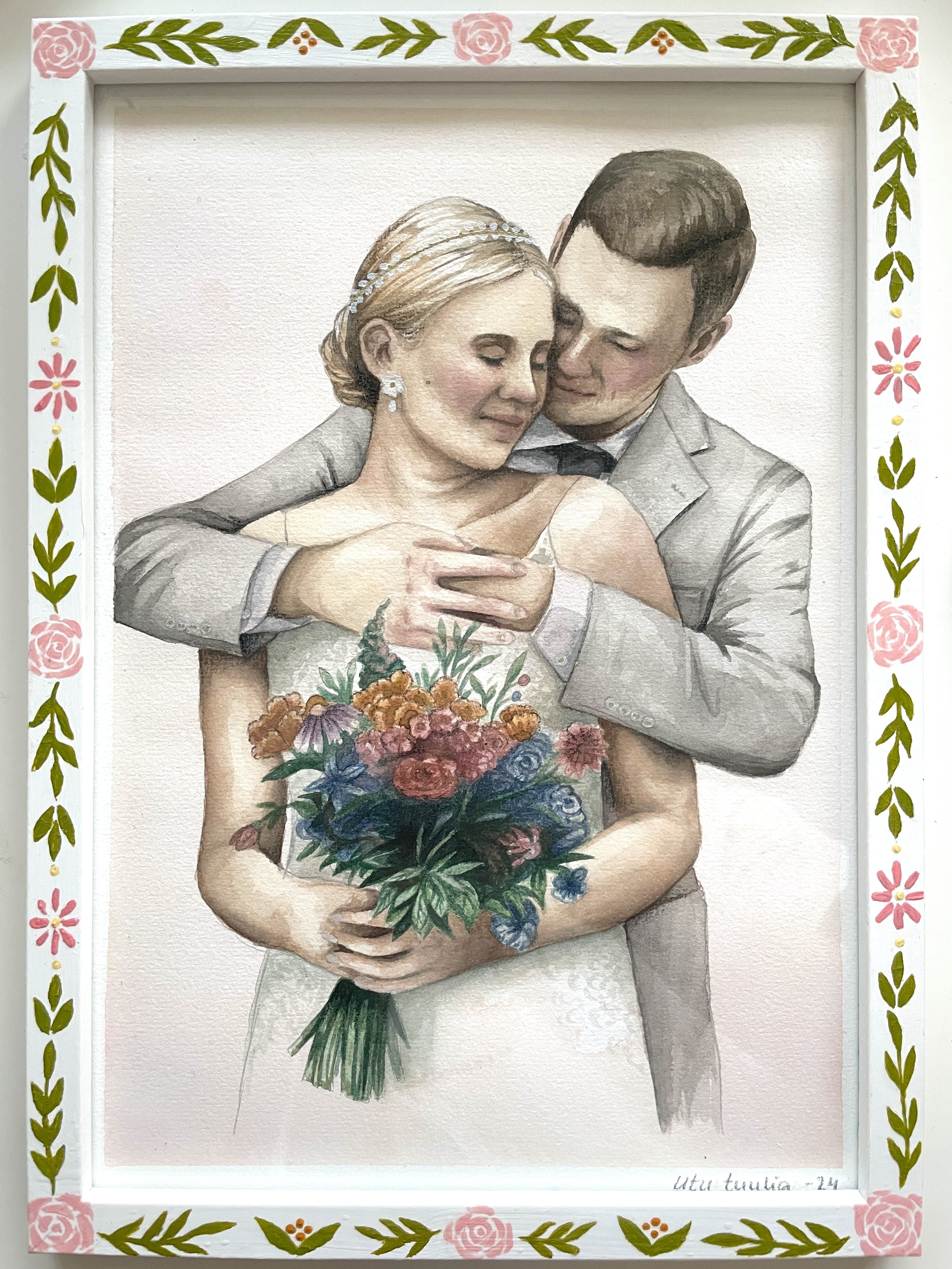"salla ja tumo",  21cm x 29,7cm, watercolor on paper