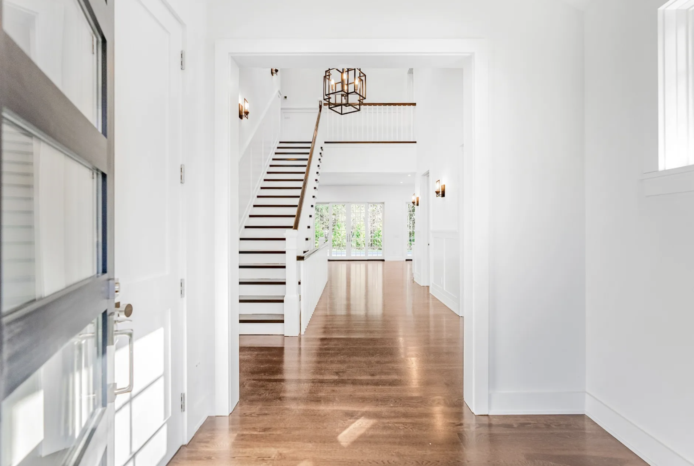 entry wood floor sag harbor house