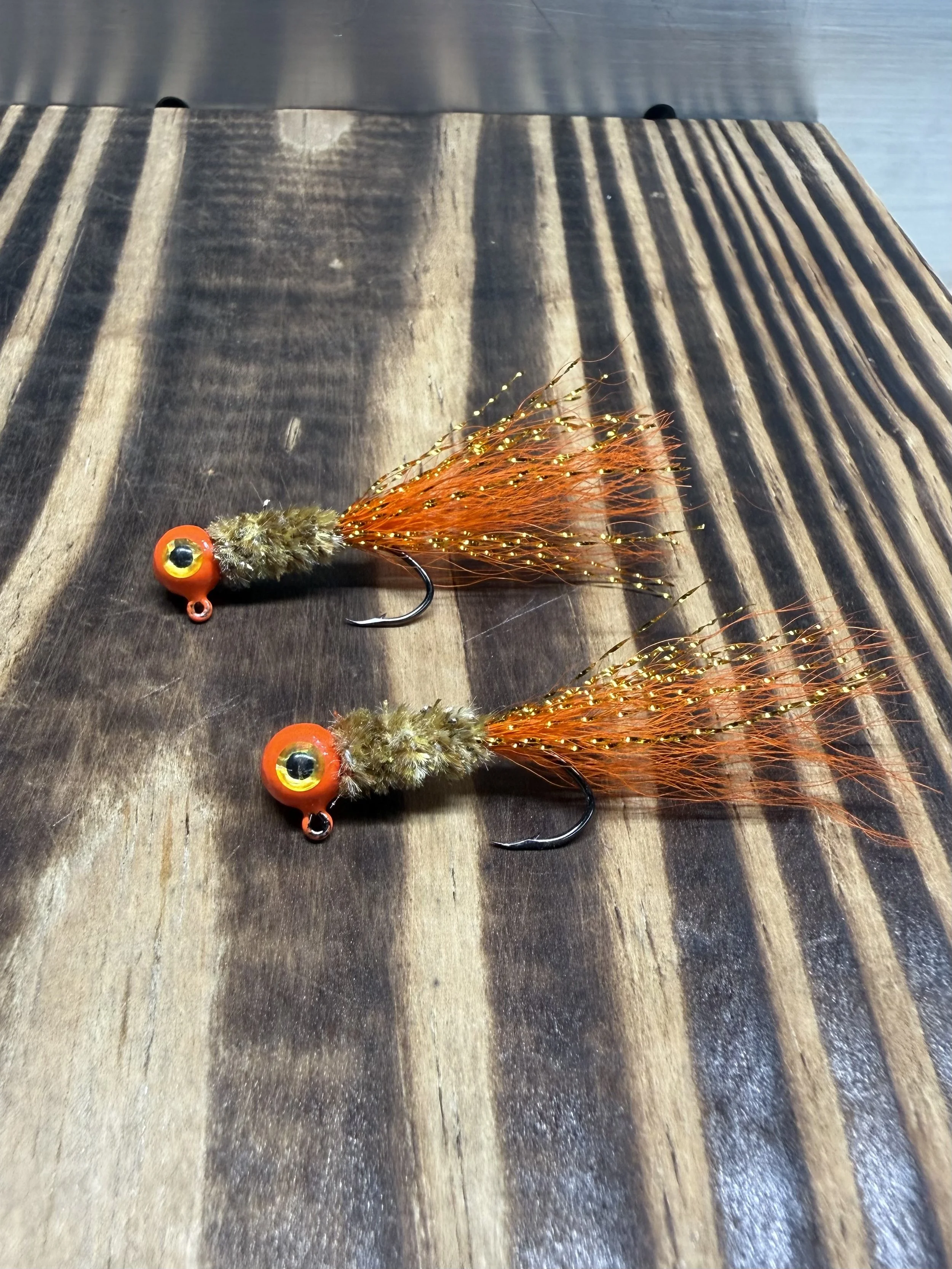 Bucktail crappie jig (Grenada Gold)