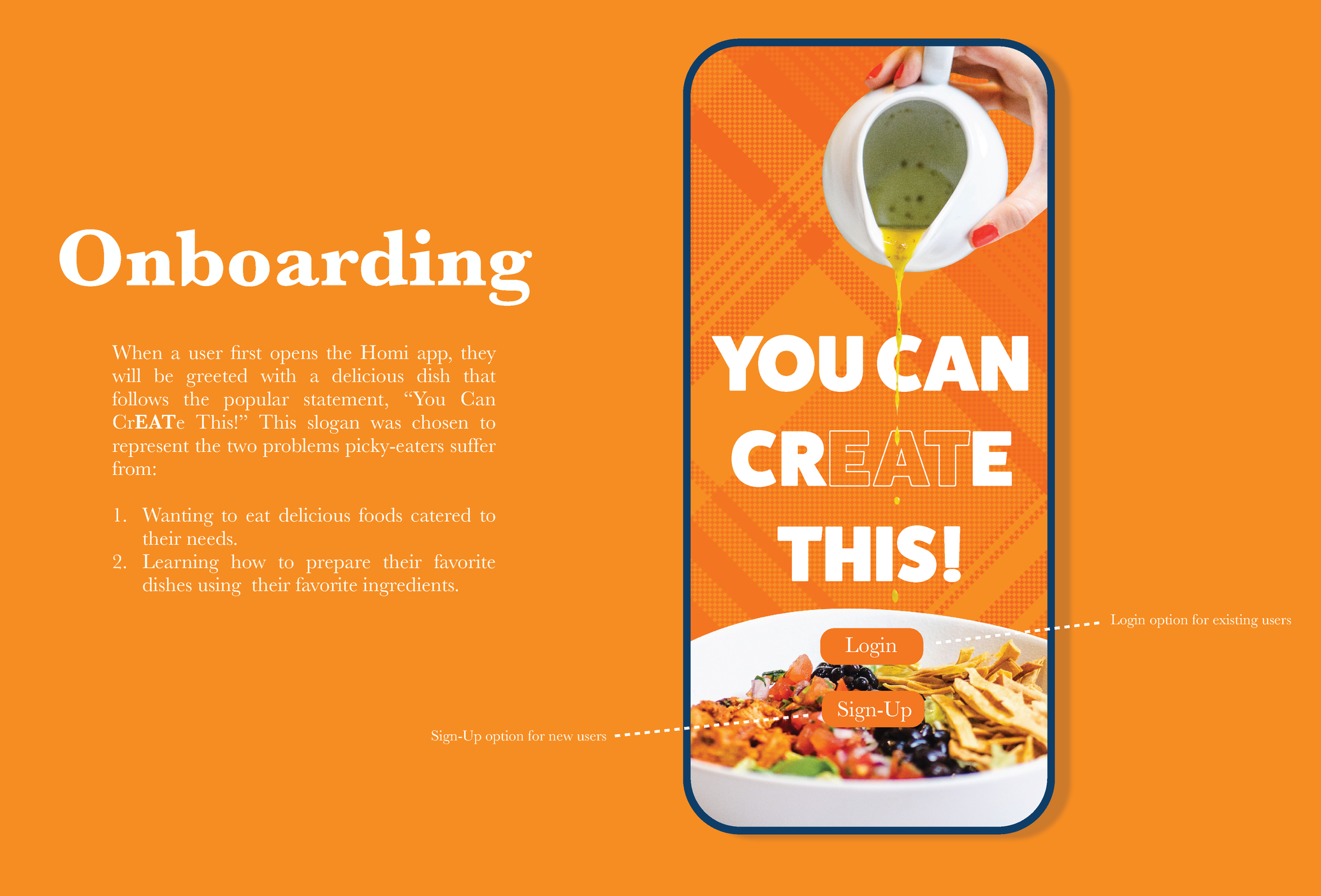 Homi Cooking Pal Onboarding UI/UX