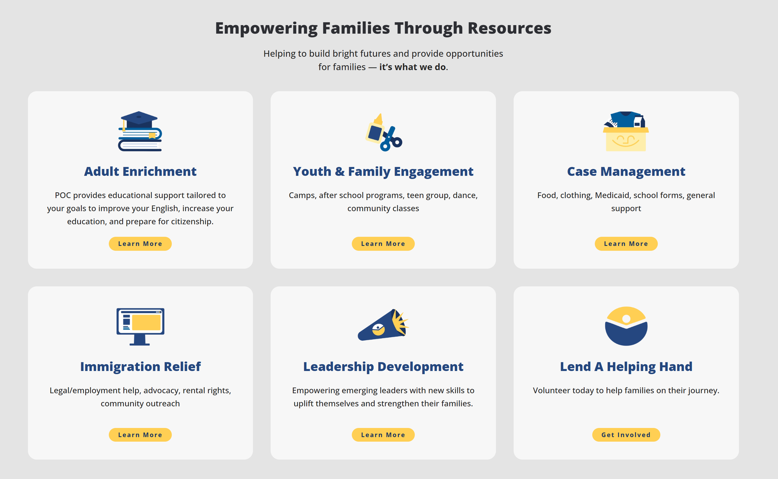 Partners for Our Communities Brand Icons