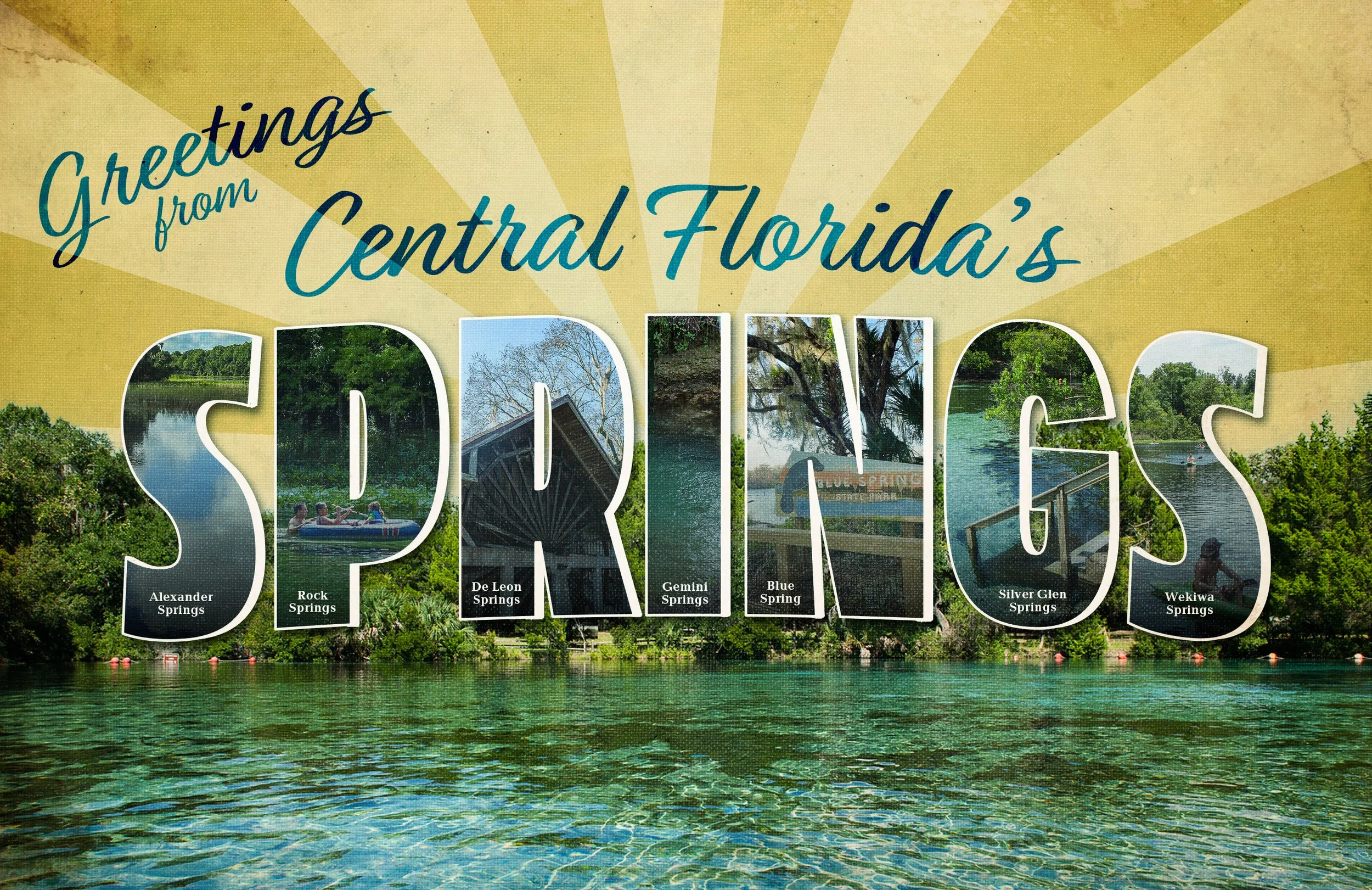 Central Florida's Springs Greeting Post Card Design 2026