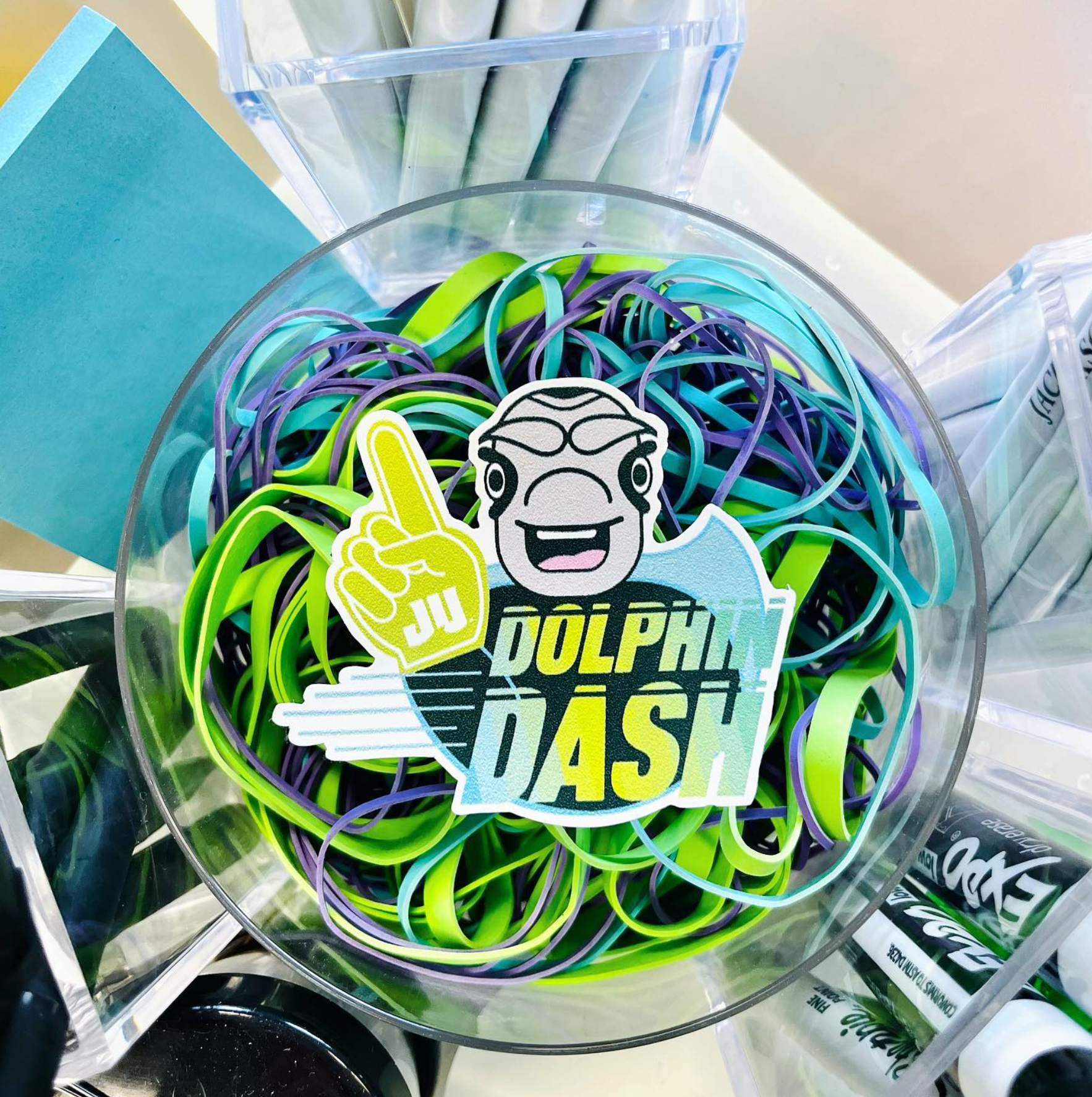 Dolphin Dash Mascot Decal 2023