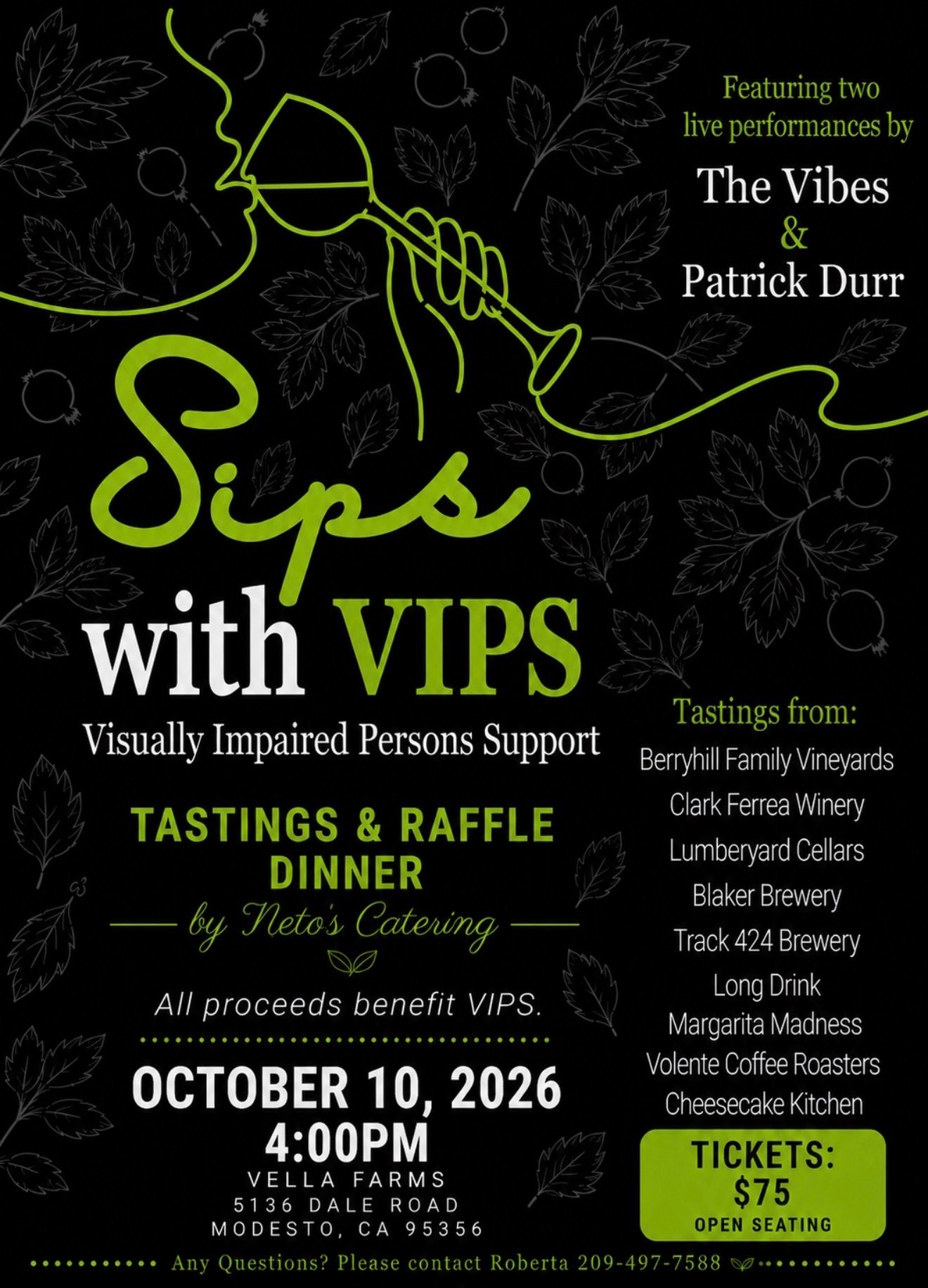 Sips with VIPS Fundraiser!