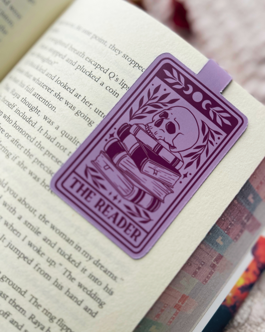Handcrafted Magnetic Bookmark - The Reader