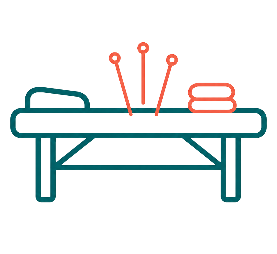 Illustration of a ping pong table with paddles and a net, with the number 8 in a decorative design next to it.