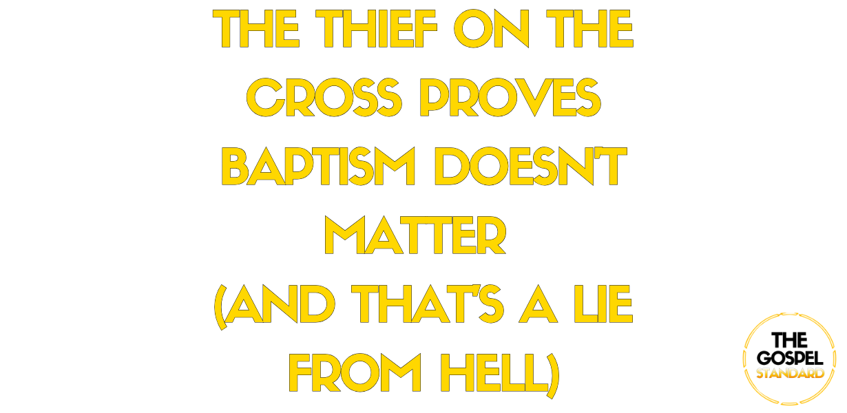the thief on the cross was never meant to be your escape hatch