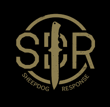 Logo for Sheepdog Response featuring a sheepdog silhouette within a circular design with the words 'SHEEPDOG RESPONSE' underneath.