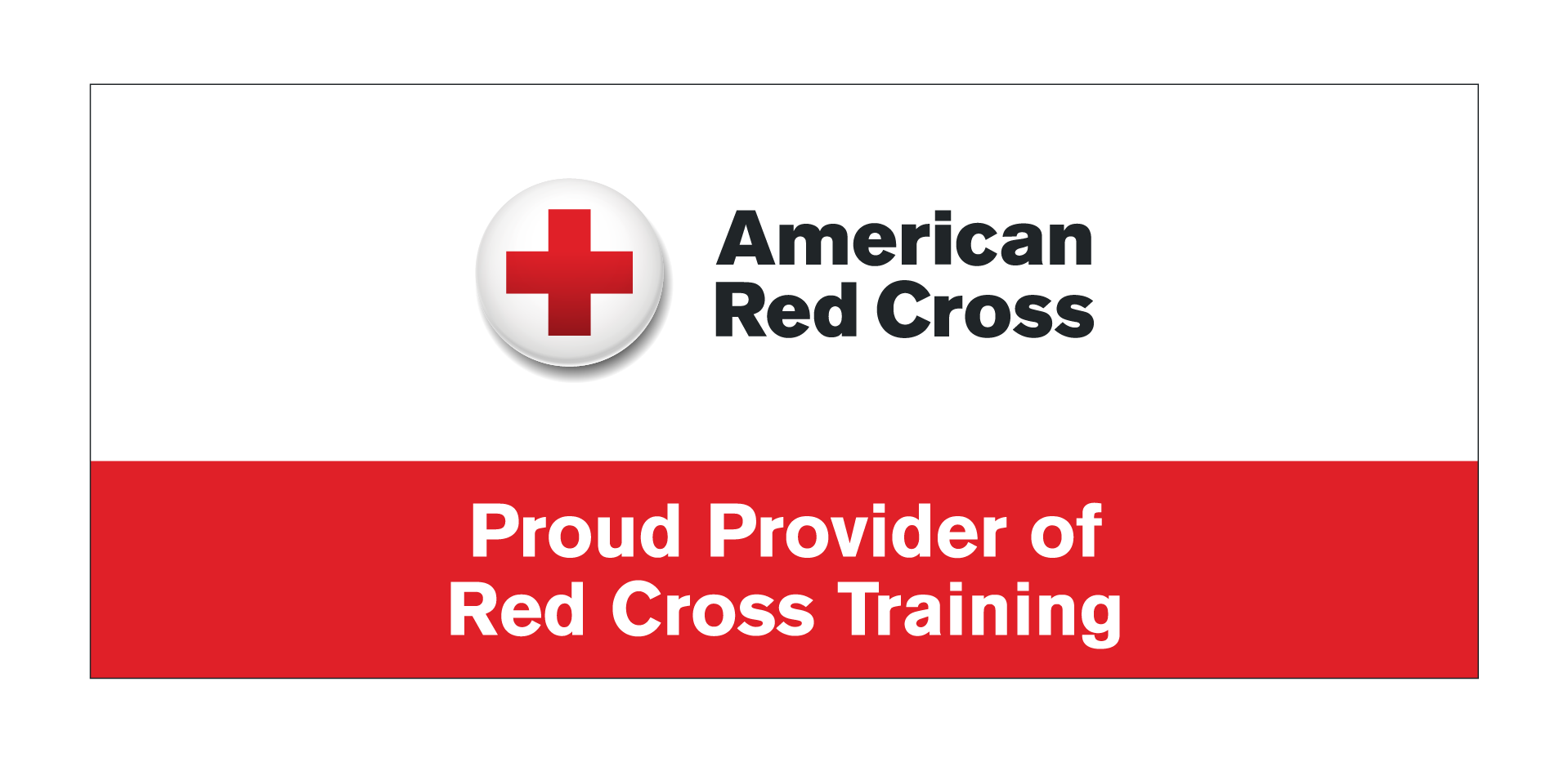 Logo of the American Red Cross with a red cross symbol and text stating 'Proud Provider of Red Cross Training' on a white and red background.“CPR, First Aid & AED training in Clermont County, Cincinnati, and surrounding areas.”
