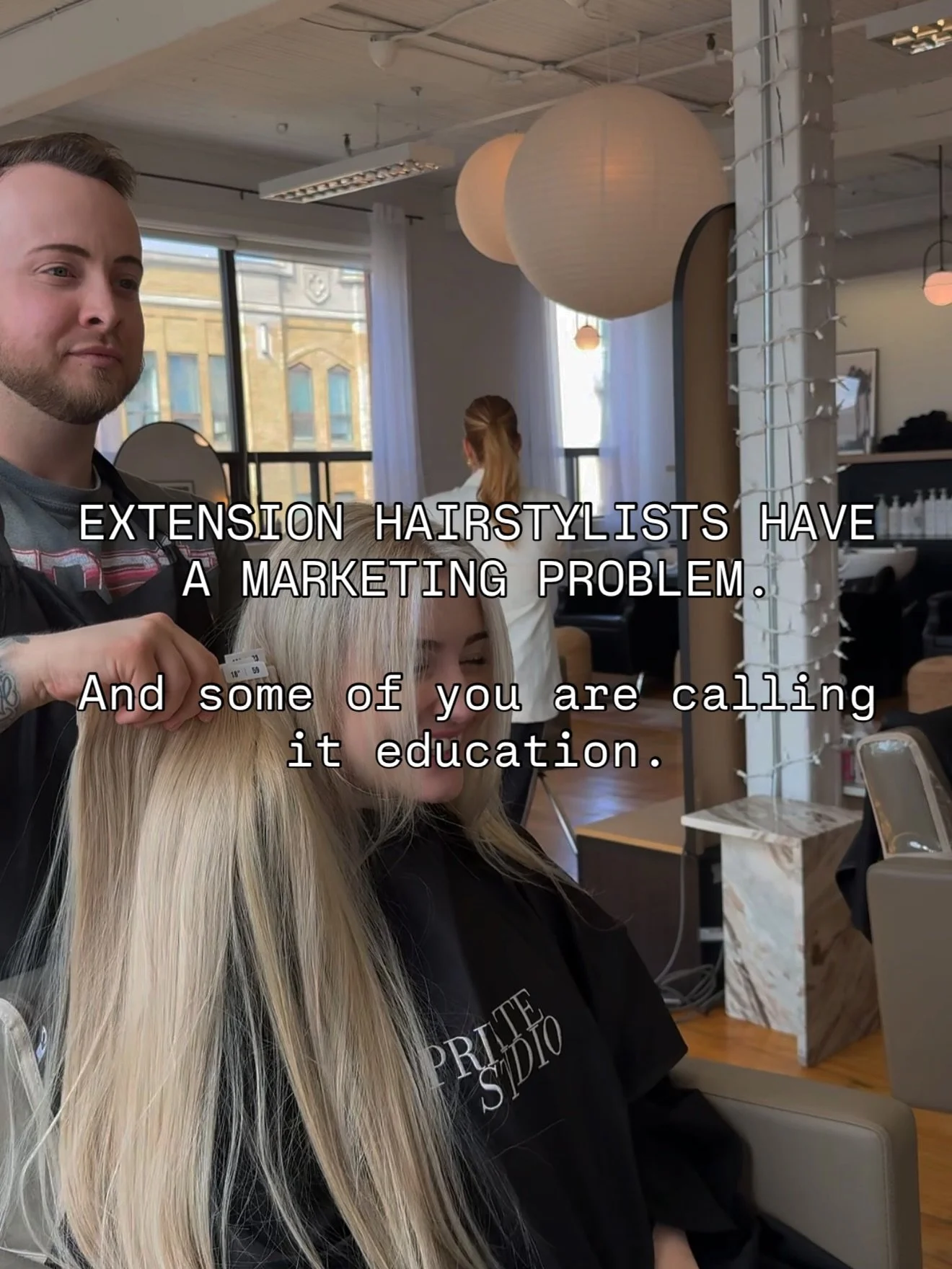 The extension industry loves a buzzword.

Tiny bonds. Low placement. &ldquo;Slavic&rdquo; hair.

Cool.

But none of that matters to me if the quality, sourcing, processing and standards behind it can&rsquo;t back it up.

I care about what actually pe