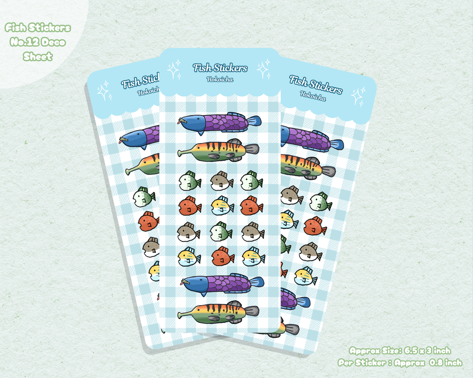 Deco Sheet || Fish Stickers