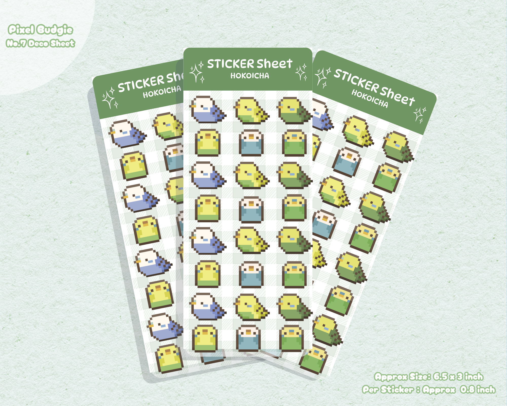 Deco Sheet || Pixel Budgie