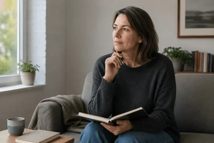 Woman in a one-to-one relationship coaching session