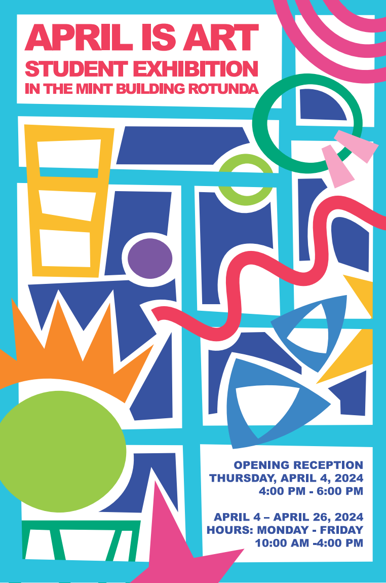 April is Art Student Exhibition Poster 2024