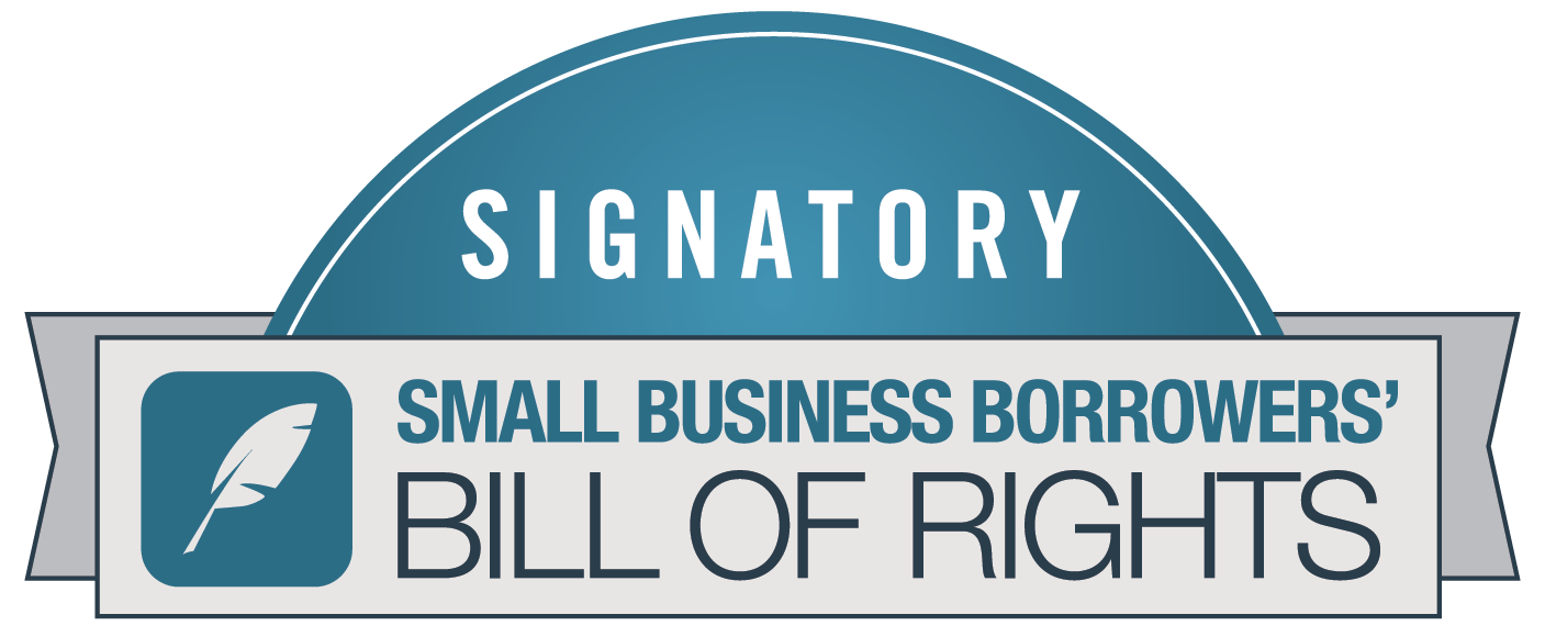 Signatory Small Business Borrowers' Bill of Rights Seal